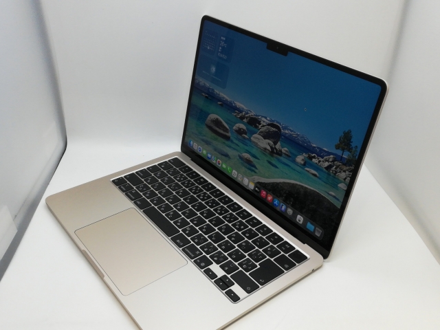【中古】Apple MacBook Air 13インチ CTO (M4, 2025) スターライト M4(CPU:10C/GPU:10C)/32G/1T【京都】保証期間１ヶ月【ランクA】