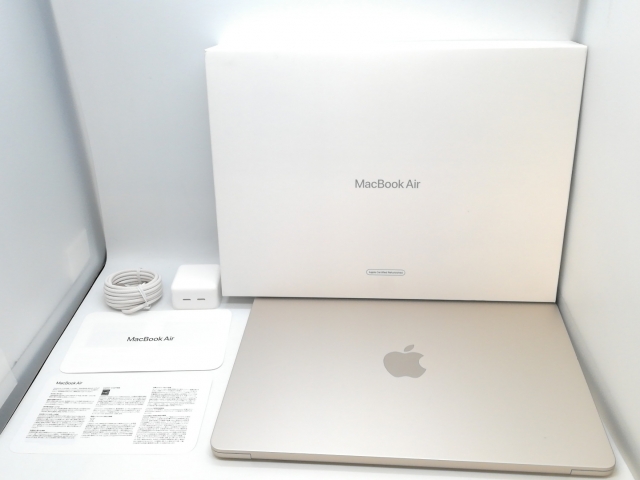 【中古】Apple MacBook Air 13インチ CTO (M4, 2025) スターライト M4(CPU:10C/GPU:10C)/32G/1T【京都】保証期間１ヶ月【ランクA】_8
