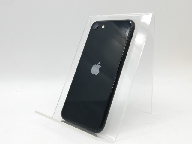 【中古】Apple au 【SIMフリー】 iPhone SE（第3世代） 128GB ミッドナイト MMYF3J/A【京都】保証期間１ヶ月【ランクB】