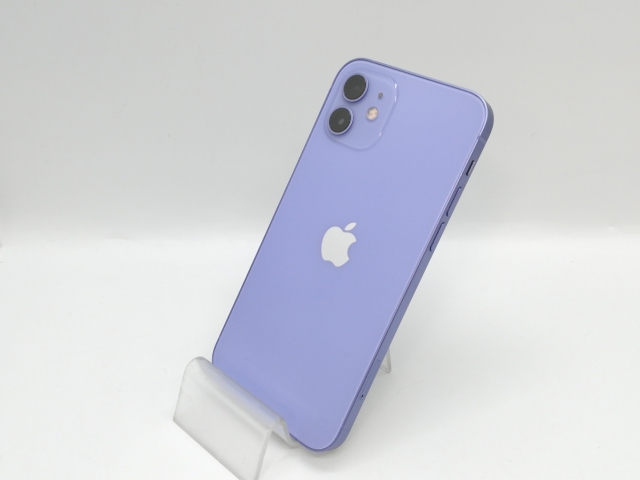 【中古】Apple SoftBank 【SIMロック解除済み】 iPhone 12 128GB パープル MJNJ3J/A【静岡】保証期間１ヶ月【ランクB】_1