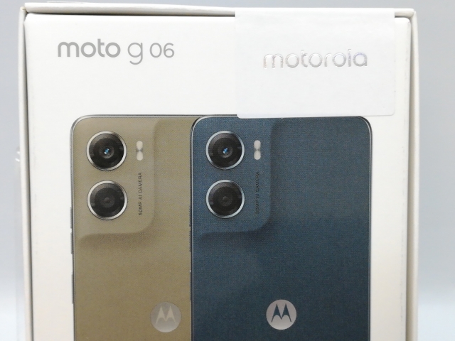 未使用】MOTOROLA 国内版 【SIMフリー】 moto g06 PANTONE Laurel Oak