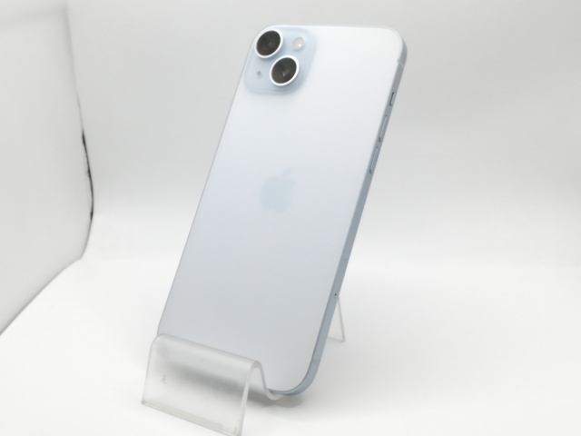 【中古】Apple 国内版 【SIMフリー】 iPhone 15 Plus 128GB ブルー MU0D3J/A【京都】保証期間１ヶ月【ランクB】