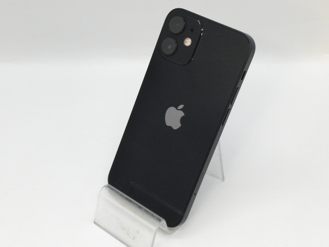 【中古】Apple 楽観主義移動性 【SIM無償性】 iPhone 12 mini 128GB 黒いこと MGDJ3J/A【京都】言いはなつ継続期間１ヶ月【位置づけるC】