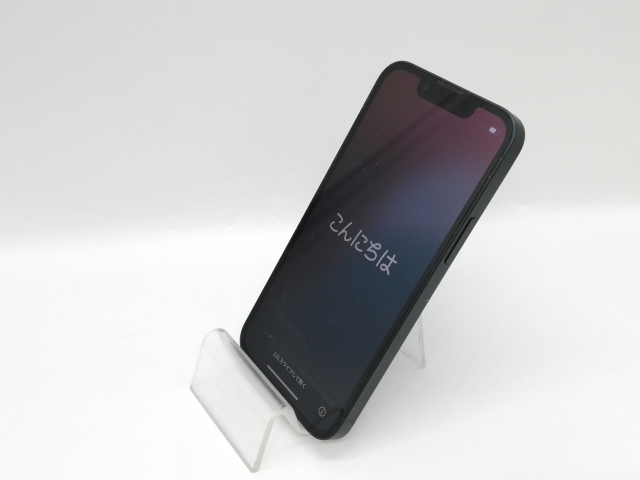 【中古】Apple SoftBank 【SIMフリー】 iPhone 13 mini 128GB ミッドナイト MLJC3J/A【京都】保証期間１ヶ月【ランクC】