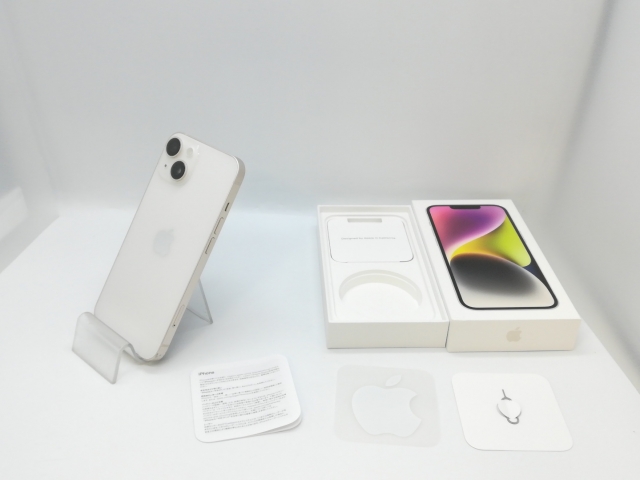 【中古】Apple 国内版 【SIMフリー】 iPhone 14 128GB スターライト MPUQ3J/A【京都】保証期間１ヶ月【ランクC】_8