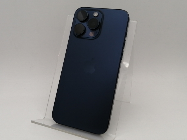 【中古】Apple docomo 【SIMフリー】 iPhone 15 Pro Max 512GB ブルーチタニウム MU6X3J/A【なんば】保証期間１ヶ月【ランクB】