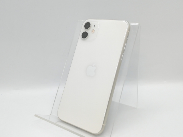 【中古】【赤ロム保証あり】Apple SoftBank 【SIMロック解除済み】 iPhone 11 128GB ホワイト MWM22J/A【京都】保証期間１ヶ月【ランクB】