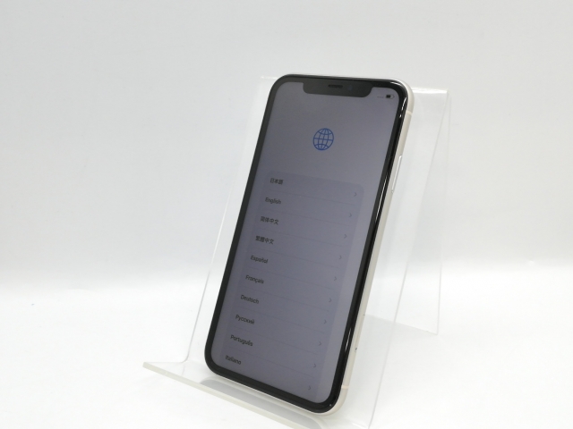 【中古】【赤ロム保証あり】Apple SoftBank 【SIMロック解除済み】 iPhone 11 128GB ホワイト MWM22J/A【京都】保証期間１ヶ月【ランクB】_1