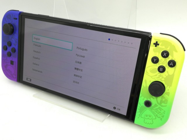 【中古】Nintendo Switch 本体 (有機ELモデル) HEG-S-KCAAA スプラトゥーン3エディション【京都】保証期間１ヶ月【ランクA】