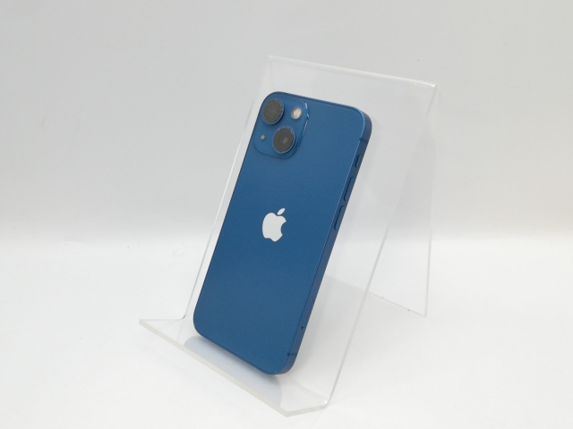 【中古】Apple 国内版 【SIMフリー】 iPhone 13 mini 128GB ブルー MLJH3J/A【京都】保証期間１ヶ月【ランクC】