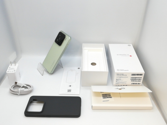 【中古】Xiaomi 国内版【SIMフリー】 Xiaomi 15 グリーン 12GB 256GB【京都】保証期間１ヶ月【ランクA】