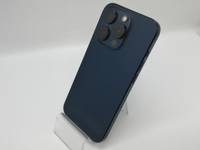【中古】Apple 国内版 【SIMフリー】 iPhone 15 Pro 256GB ブルーチタニウム MTUG3J/A【京都】保証期間１ヶ月【ランクA】