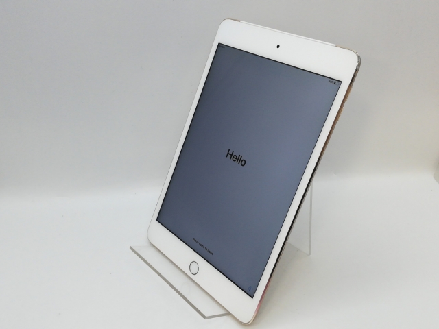 【中古】Apple au 【SIMロック解除済み】 iPad mini4（2015） 128GB ゴールド MK782J/A【大阪本店】保証期間１ヶ月【ランクC】