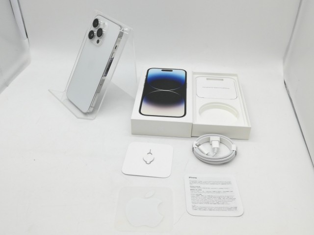 【中古】Apple 国内版 【SIMフリー】 iPhone 14 Pro 256GB シルバー MQ0Y3J/A【京都】保証期間１ヶ月【ランクA】