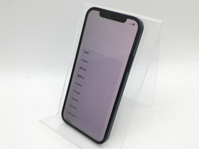 【中古】Apple 国内版 【SIMフリー】 iPhone 12 256GB ブルー MGJ33J/A【京都】保証期間１ヶ月【ランクB】