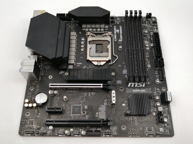 【中古】MSI Z490M-S01 LGA1200【博多】保証期間１週間
