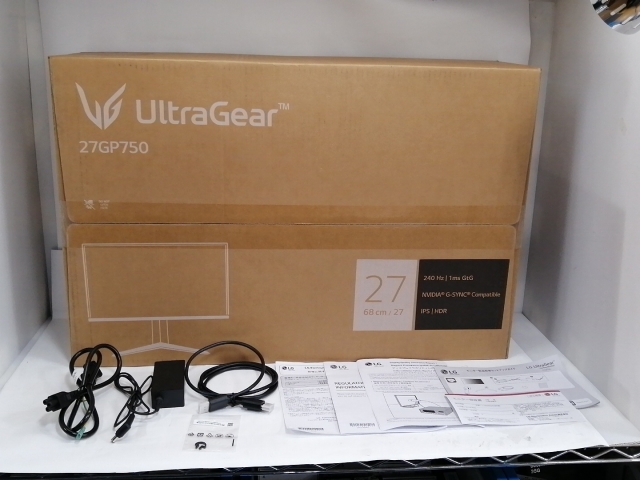 【中古】LG電子 UltraGear 27GP750-B [27インチ/1920x1080/IPS/非光沢/DP/HDMI/240Hz/1ms/GtoG/FreeSync](2021)【ECセンター】保証期間１週間_4