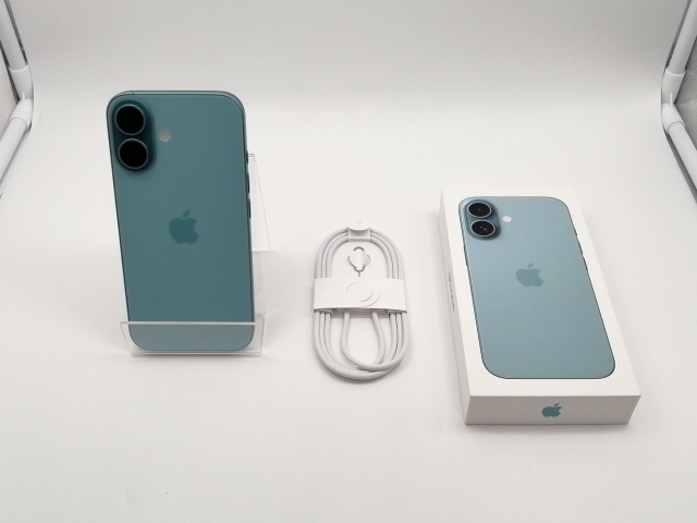 中古】Apple 国内版 【SIMフリー】 iPhone 16 128GB ティール MYDV3J/A