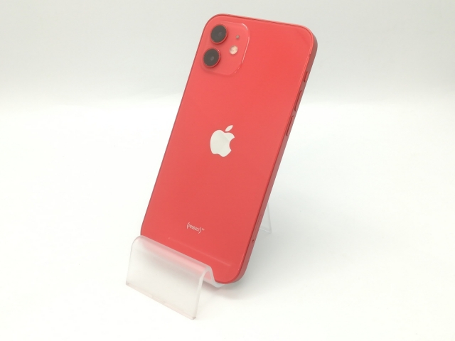【中古】Apple SoftBank 【SIMロック解除済み】 iPhone 12 64GB (PRODUCT)RED MGHQ3J/A【福岡天神】保証期間１ヶ月【ランクB】