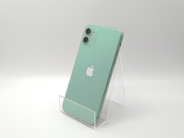 iPhone11 ミントグリーン 128GB 液晶割れあり 中古】iPhone11 128GB