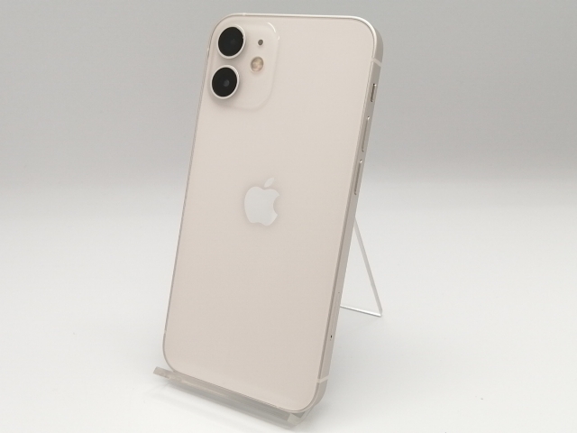 【中古】Apple au 【SIMロック解除済み】 iPhone 12 mini 128GB ホワイト MGDM3J/A【小倉駅前】保証期間１ヶ月【ランクA】