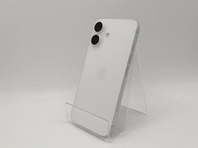 【中古】Apple 国内版 【SIMフリー】 iPhone 16 128GB ホワイト MYDR3J/A【博多】保証期間１ヶ月【ランクA】