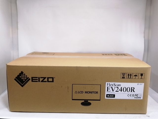 【未使用】EIZO FlexScan EV2400R-BK [23.8インチ/1920x1080/IPS/非光沢/HDMI/DP/100Hz/5ms](2025)【博多】保証期間１週間