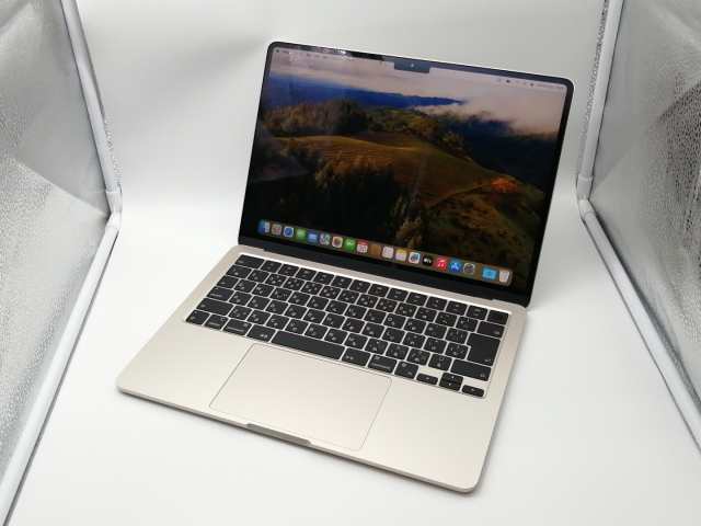 【中古】Apple MacBook Air 13インチ M3(CPU:8C/GPU:8C) 8GB/256GB スターライト MRXT3J/A (13インチ M3 2024)【博多】保証期間１ヶ月