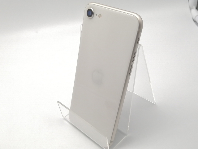 【中古】Apple au 【SIMフリー】 iPhone SE（第3世代） 256GB スターライト MMYK3J/A【博多】保証期間１ヶ月【ランクA】