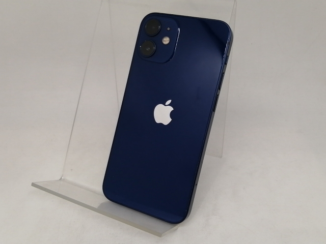【中古】Apple docomo 【SIMロック解除済み】 iPhone 12 mini 256GB ブルー MGDV3J/A【日本橋3】保証期間１ヶ月【ランクB】