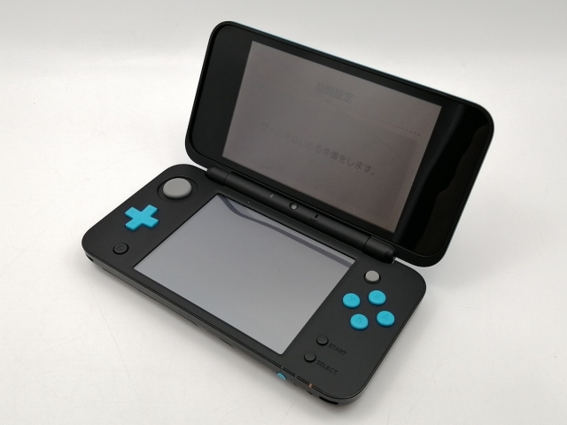 【中古】Nintendo Newニンテンドー2DS LL ブラック×ターコイズ JAN-S-BAAA【博多】保証期間１ヶ月【ランクB】