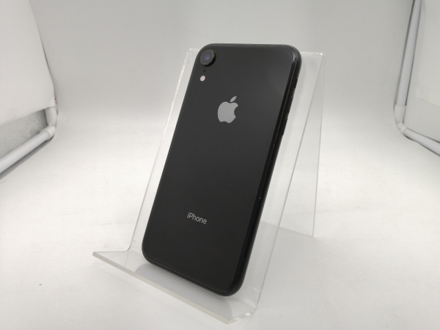 【中古】Apple docomo 【SIMロック解除済み】 iPhone XR 64GB ブラック MT002J/A【なんば】保証期間１ヶ月【ランクC】