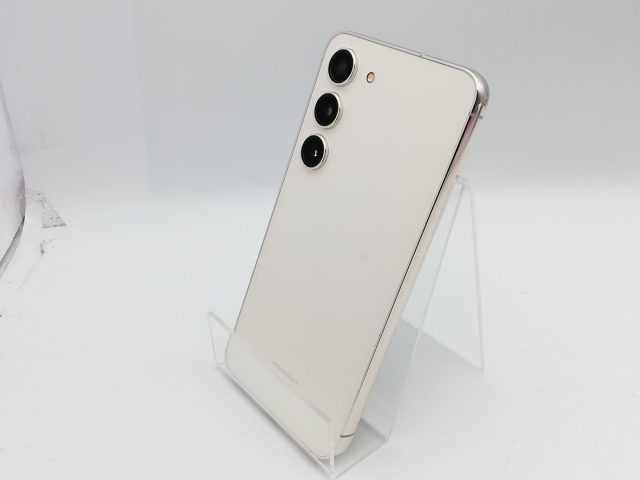 中古】SAMSUNG au 【SIMフリー】 Galaxy S23 クリーム 8GB 256GB SCG19
