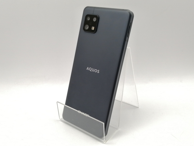 【中古】SHARP 国内版 【SIMフリー】 AQUOS Sense6 ブラック 6GB 128GB SH-M19【博多】保証期間１ヶ月【ランクC】