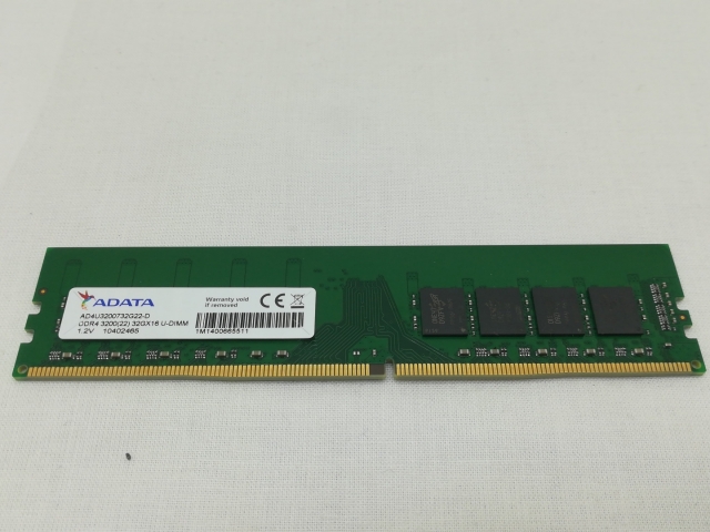 【中古】DDR4 32GB PC4-25600(DDR4-3200)【デスクトップPC用】 【川崎】保証期間１週間