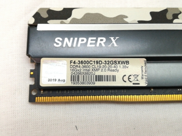 【中古】DDR4 16GB PC4-28800(DDR4-3600)【デスクトップPC用】【川崎】保証期間１週間_2