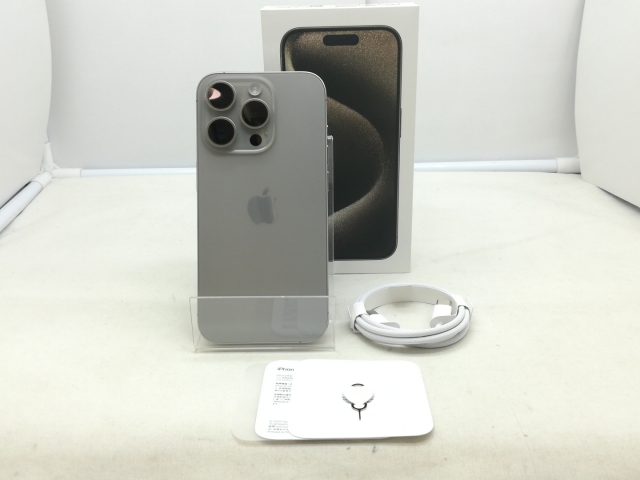 【中古】Apple 国内版 【SIMフリー】 iPhone 15 Pro 256GB ナチュラルチタニウム MTUF3J/A【川崎】保証期間１ヶ月【ランクB】_9