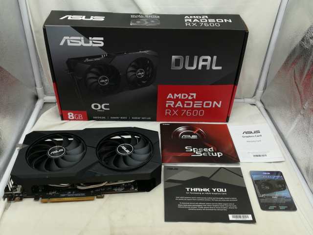 【中古】ASUS DUAL-RX7600-O8G RX7600/8GB(GDDR6)【川崎】保証期間１週間