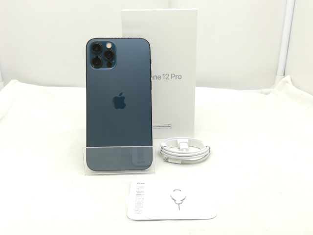 【中古】Apple 国内版 【SIMフリー】 iPhone 12 Pro 256GB パシフィックブルー MGMD3J/A【川崎】保証期間１ヶ月【ランクA】_7