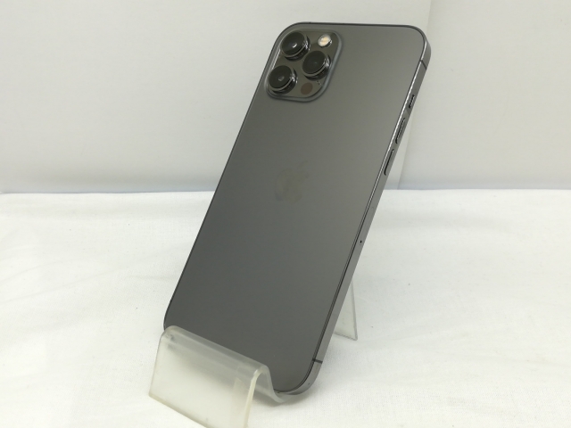 【中古】Apple au 【SIMロック解除済み】 iPhone 12 Pro Max 256GB グラファイト MGCY3J/A【川崎】保証期間１ヶ月【ランクA】