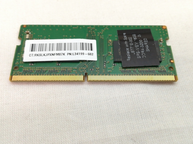 【中古】260PIN 16GB DDR4-3200(PC4-25600) SODIMM 【ノートPC用】【川崎】保証期間１週間_1