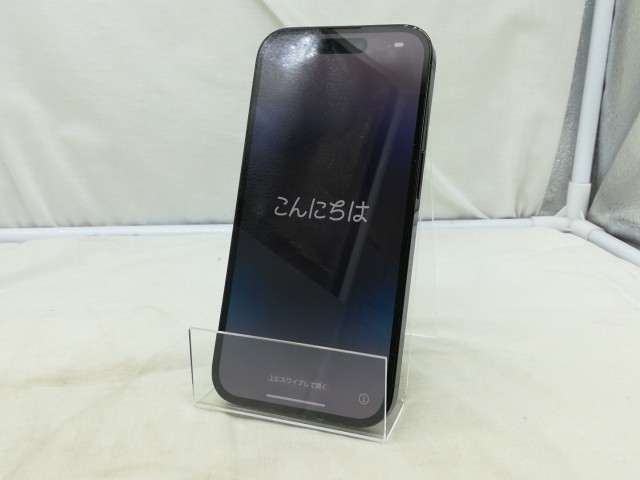 【中古】Apple 国内版 【SIMフリー】 iPhone 14 Pro 128GB スペースブラック MPXU3J/A【川崎】保証期間１ヶ月【ランクC】