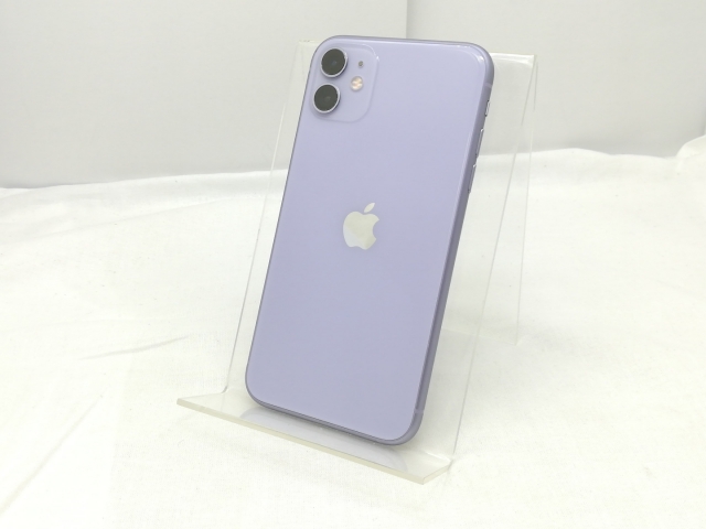【中古】Apple docomo 【SIMロック解除済み】 iPhone 11 128GB パープル MHDM3J/A（後期型番）【川崎】保証期間１ヶ月【ランクB】