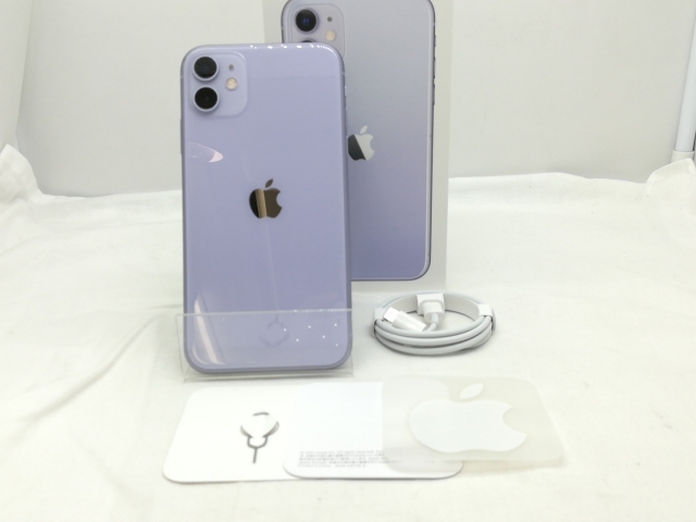 【中古】Apple docomo 【SIMロック解除済み】 iPhone 11 128GB パープル MHDM3J/A（後期型番）【川崎】保証期間１ヶ月【ランクB】_9
