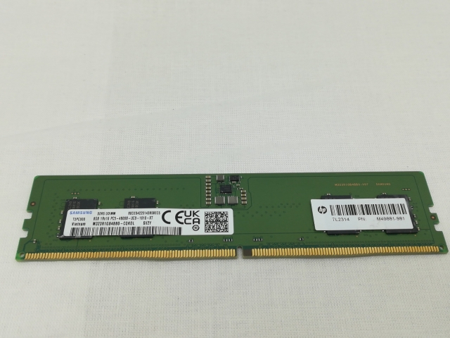 【中古】DDR5 8GB 2枚組（合計16GB） DDR5-4800(PC5-38400)【デスクトップPC用】【川崎】保証期間１週間