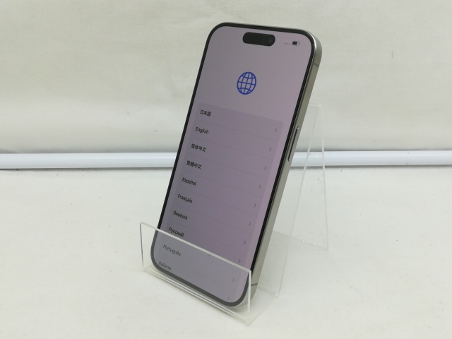 中古iPhone 15pro ナチュラルチタニウム128gb