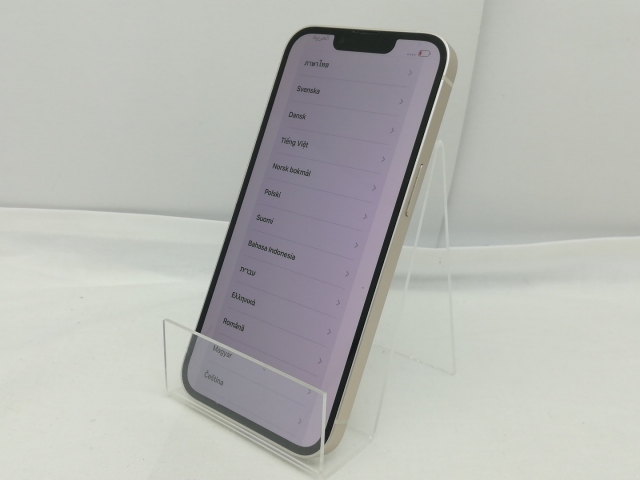 【中古】Apple 国内版 【SIMフリー】 iPhone 13 256GB スターライト MLNJ3J/A【川崎】保証期間１ヶ月【ランクB】_1