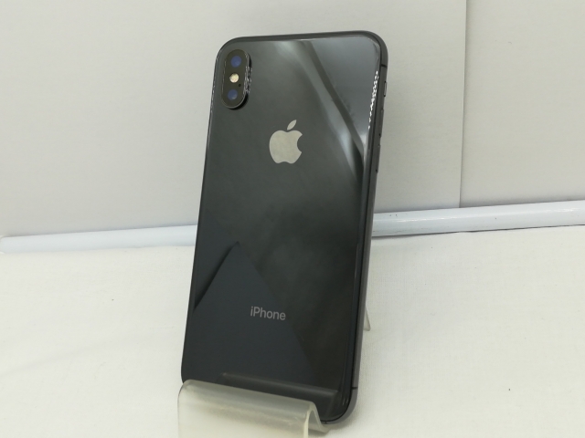 【中古】Apple 国内版 【SIMフリー】 iPhone X 256GB スペースグレイ MQC12J/A【川崎】保証期間１ヶ月【ランクC】