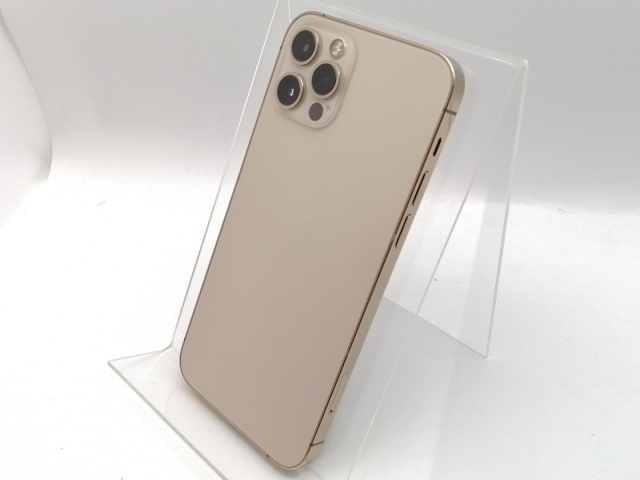 【中古】Apple au 【SIMロック解除済み】 iPhone 12 Pro 128GB ゴールド MGM73J/A【津田沼】保証期間１ヶ月【ランクC】