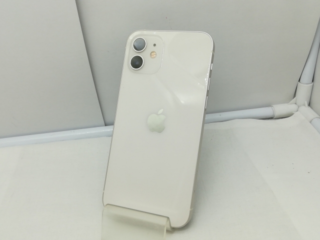 【中古】Apple au 【SIMロック解除済み】 iPhone 12 128GB ホワイト MGHV3J/A【川崎】保証期間１ヶ月【ランクA】